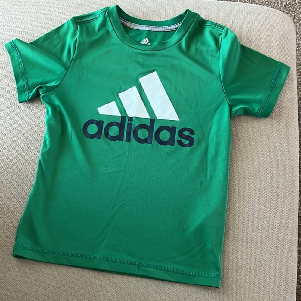 Adidas Kids Emerald Green Tee